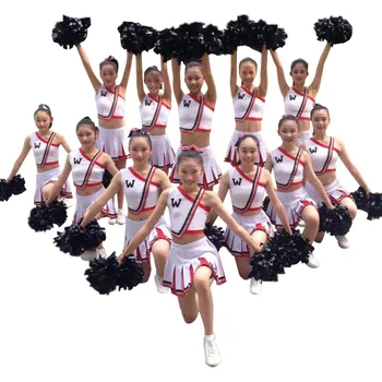 

Children's Aerobics Dance Competition Cheerleading Clothing Boys and Girls Cheerleader Costume with Sock