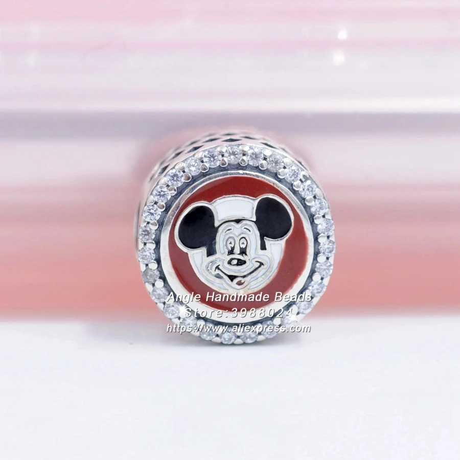 

2019 Release S925 Sterling Silver Dis Micke Mouse Club Charm With Mixed Enamel & CZ Charm Fits All European Style Women Bracelet