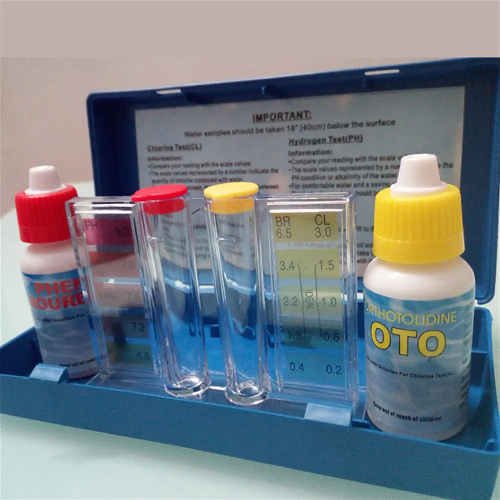 Горячая 1 комплект PH хлор тест качества воды комплект гидроинструмент тест ing Kit Аксессуары для бассейна HV99