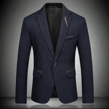 

High-grade men's brand blazers casual business suit jacket amazon one-button fashion clothes dropshipping dance wedding top coat