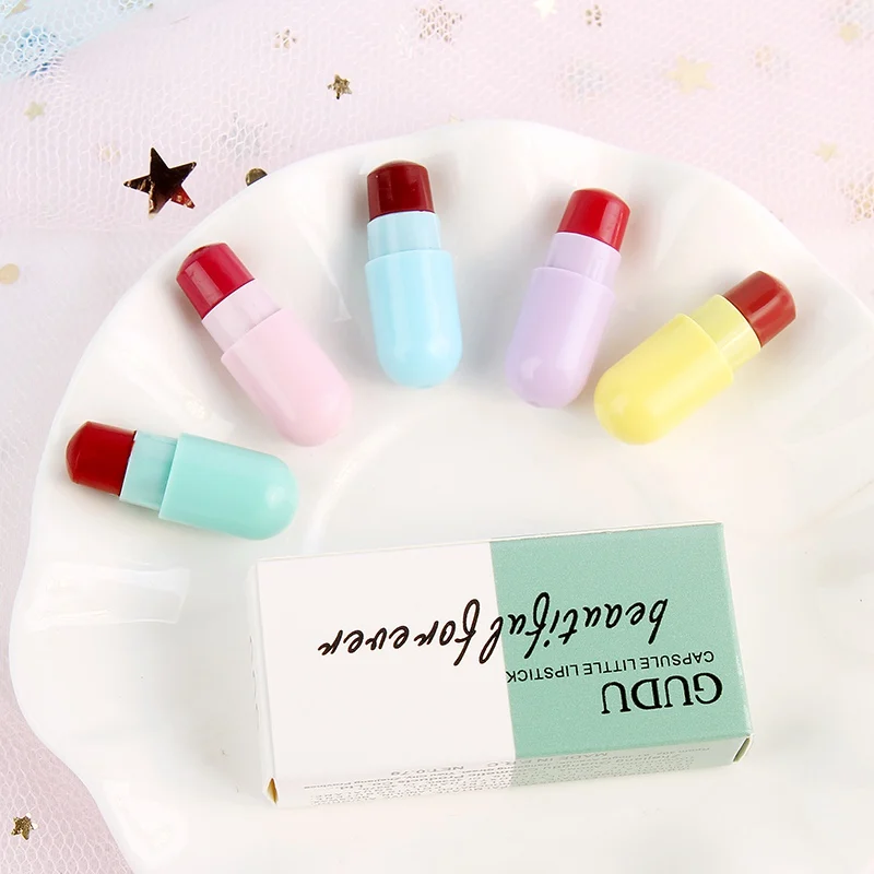 

Natural 5 Pcs Set Sexy Red Long Lasting Matte Lipstick Moisturizer Waterproof Makeup Lipstick Sexy Lip Stick Matt Small Size