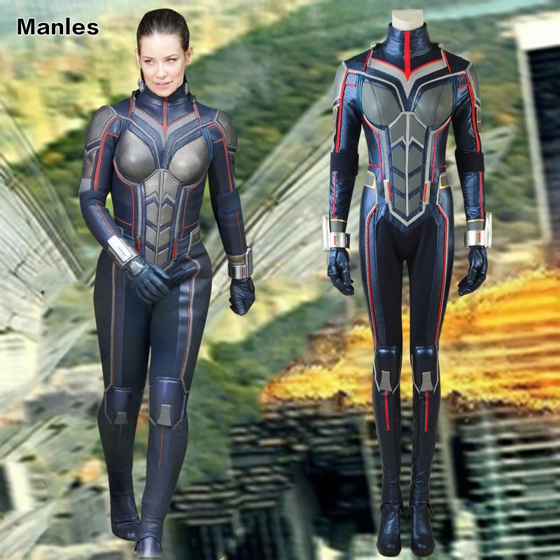 

New Ant-Man and the Wasp Trailer #2 Cosplay Costume Halloween Jumpsuit Bodysuit Christmas Party Clothing Gloves Women With Boots