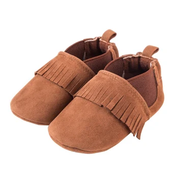 

Baby Boy Girl Shoes First Walkers PU Suede Leather Newborn Moccasins Soft Bebe Fringe Soft Sole Non-slip Footwear