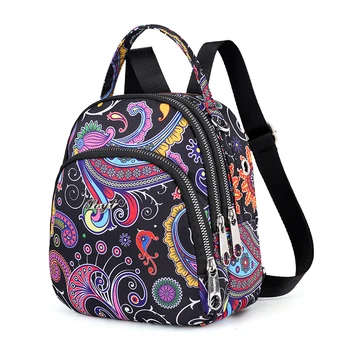 

2020 Cute Clown Fish Women Mini Backpack Fashion Multi Pattern Ladies Backpacks National Ripple Small Mochila Hot Girl Bagpacks