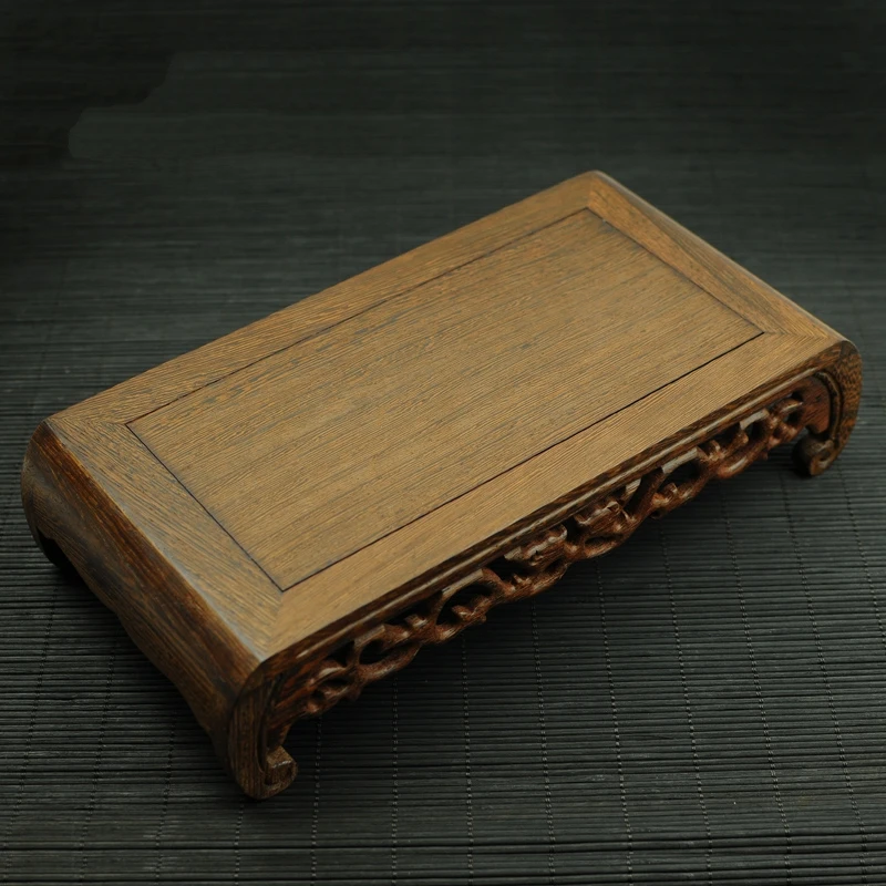 

Place pedestal solid wood chicken wing wooden long incense incense burner base will not crack deform the base free shipping