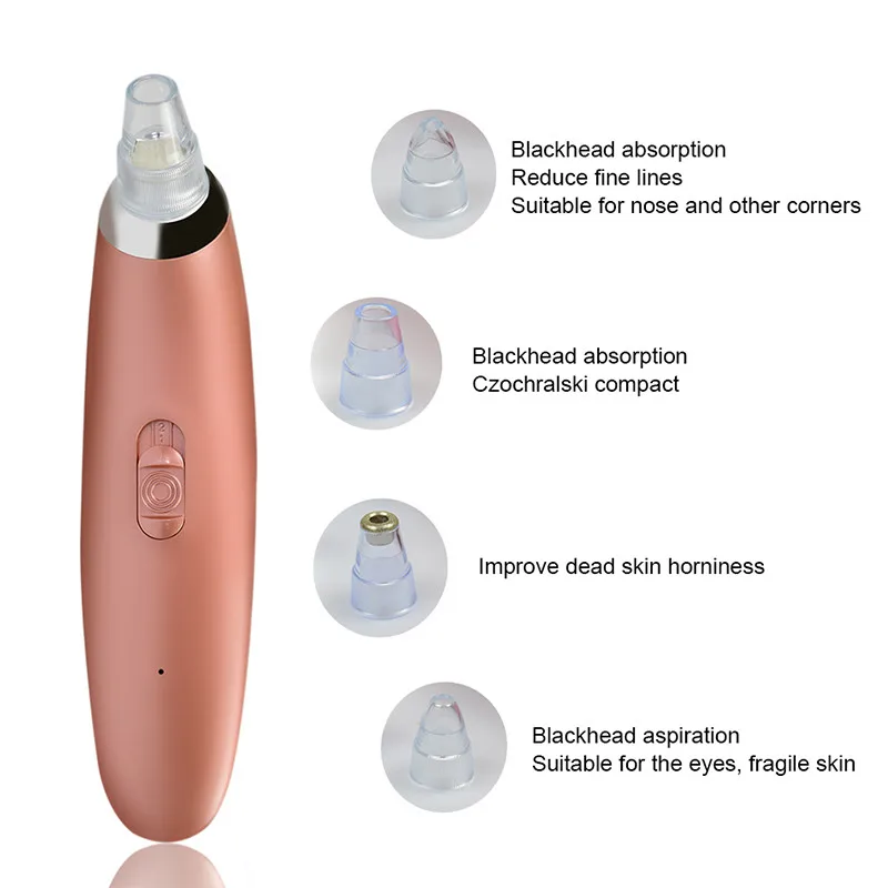 Blackhead Acne Removers 4 Replaceable Heads Blackhead Vacuum Removal
