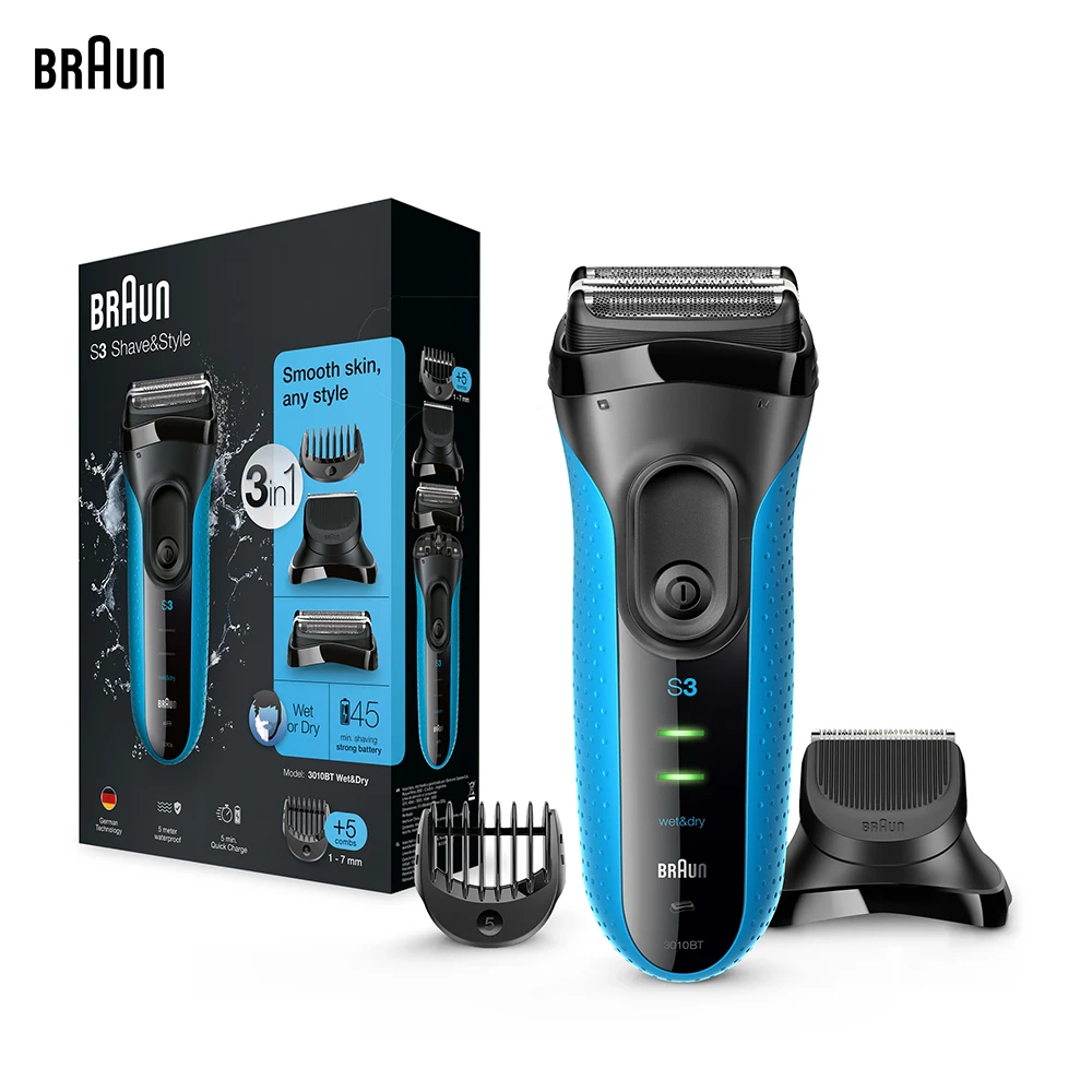 braun shave & style bt wet & dry 3010 series 3
