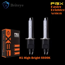 2 pcs H1 5500K Pure White HID XENON 55W Headlight HID Bulb High Light Extremely Bright