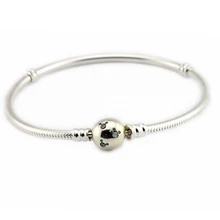 925 пробы-серебро-ювелирные изделия мышь застежка Браслеты