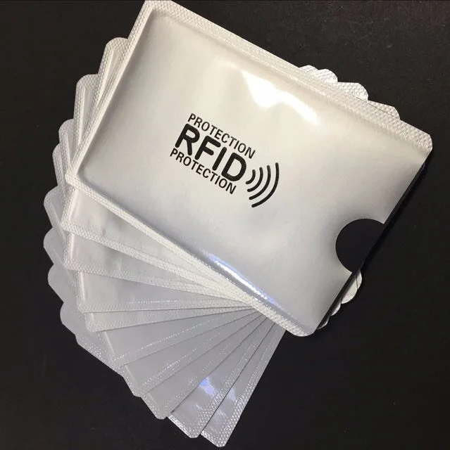 1000pcs Anti Scan RFID Blocking Sleeve Credit Card case to Secure Identity ATM Debit Contactless ID Protector Holder
