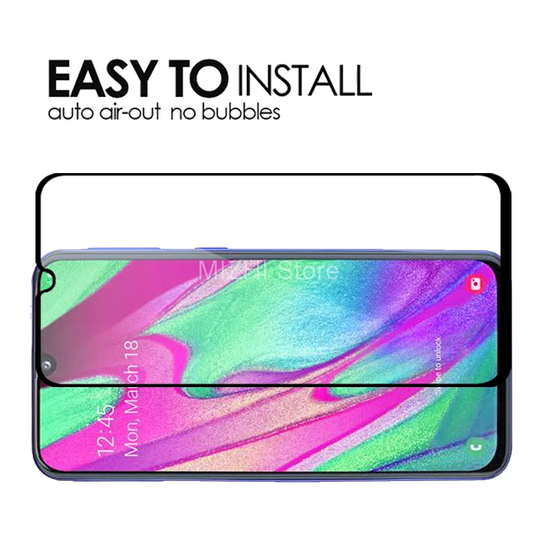 غطاء كامل ل samsung a40 2019 واقي للشاشة المقسى غلاس على ل samsung galaxy a40 a 40 40a a405f 5.9 بوصة حالة فيلم