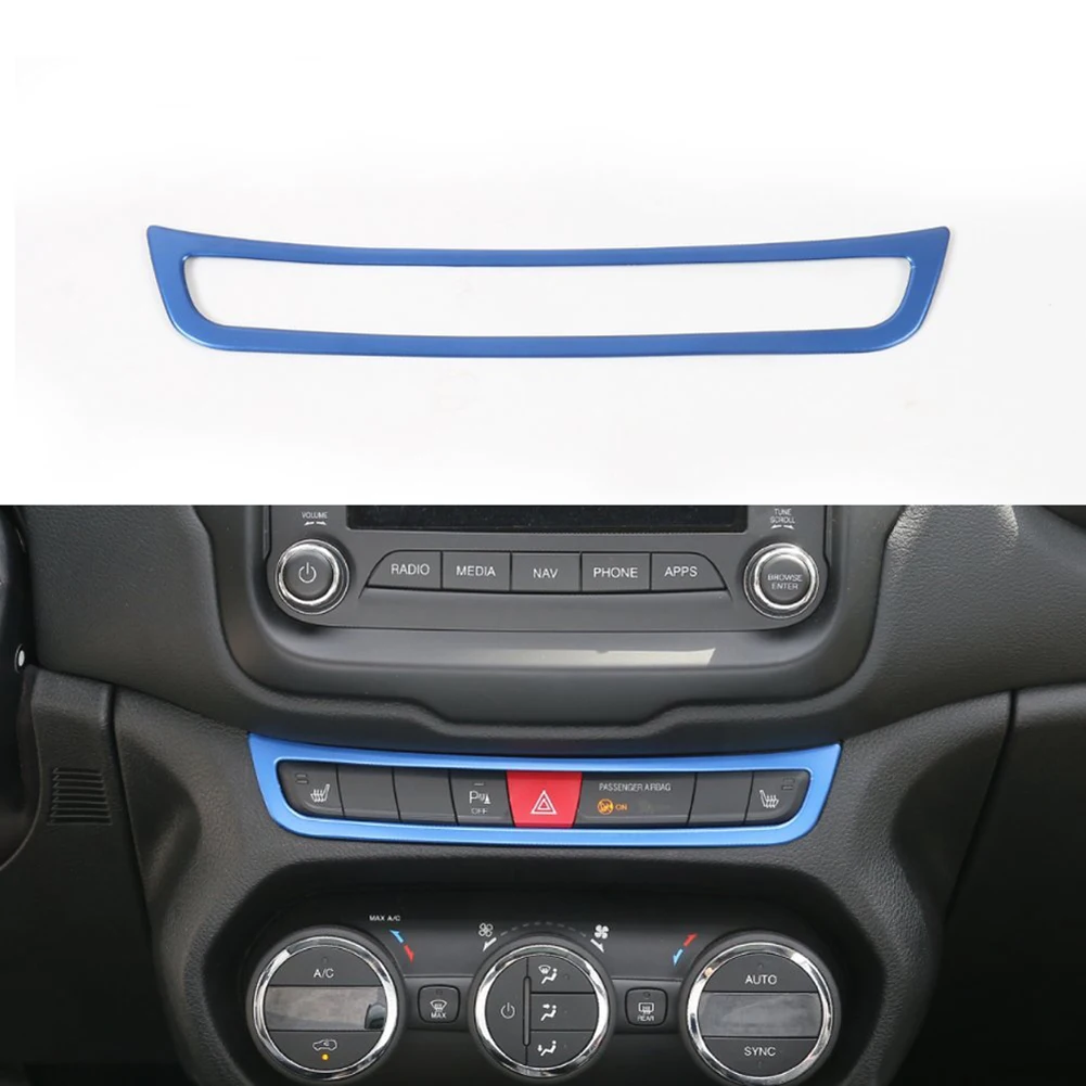 

Car Accessories Stickers Emergency Switch Warning Button Trim Trunk Light Decoration Frame for Jeep Renegade 2015-2017