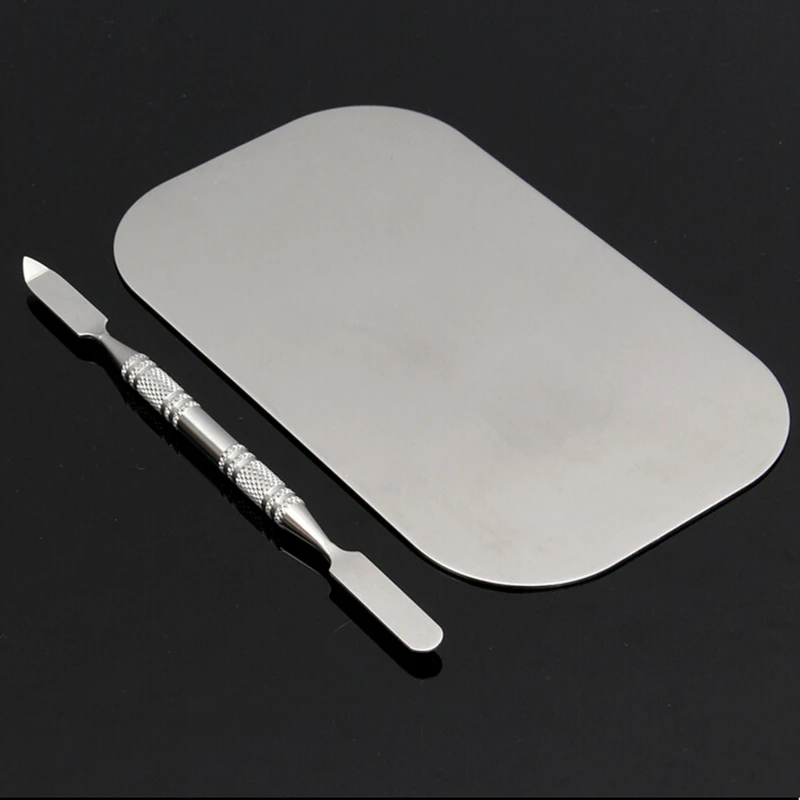 

Professional Palette Spatula Stainless Steel Cosmetic Nail Art Makeup Polish Painting Mixing Sticks Tool Set