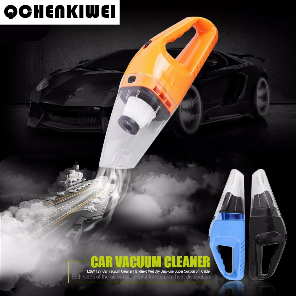 QCHENKIWEI 2021 New 120W 12V Car Vacuum Cleaner Handheld Mini Vacuum