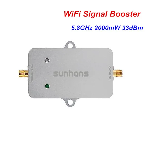 Sunhans 2000mW 5.8GHz 33dBm WiFi Signal Booster Repeater Wireless UAV Amplifier