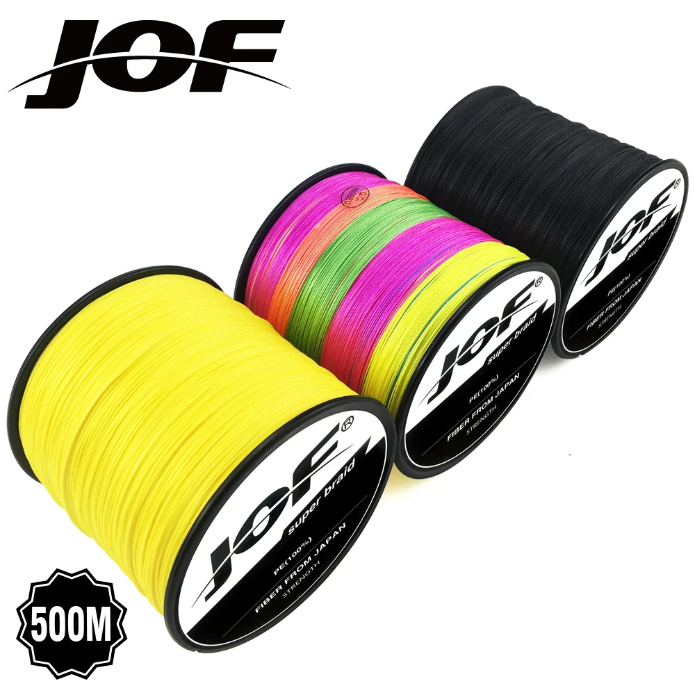 

JOF 2018 500m 8 strands Braided Fishing Line 22,31,39,43,52,61,78LB Multifilament Fishing Line