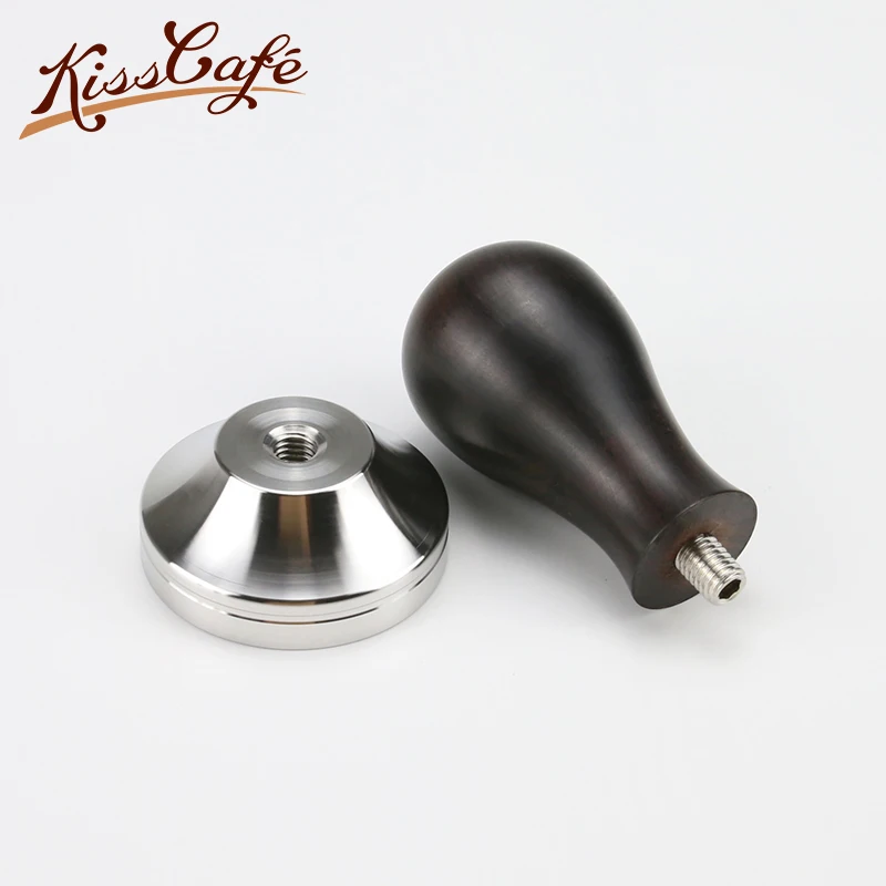 304 Stainless Steel African Black Wood Handle Coffee Tamper Powder Hammer 41/49/51/53/54/57/57.5/58/58.35mm Coffee Accessories 304 Stainless Steel African Black Wood Handle Coffee Tamper Powder Hammer 41/49/51/53/54/57/57.5/58/58.35mm Coffee Accessories