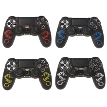 New Chinese Dragons Silicone Cover Protection Case for SONY playstation 4 PS4 Controller Skin