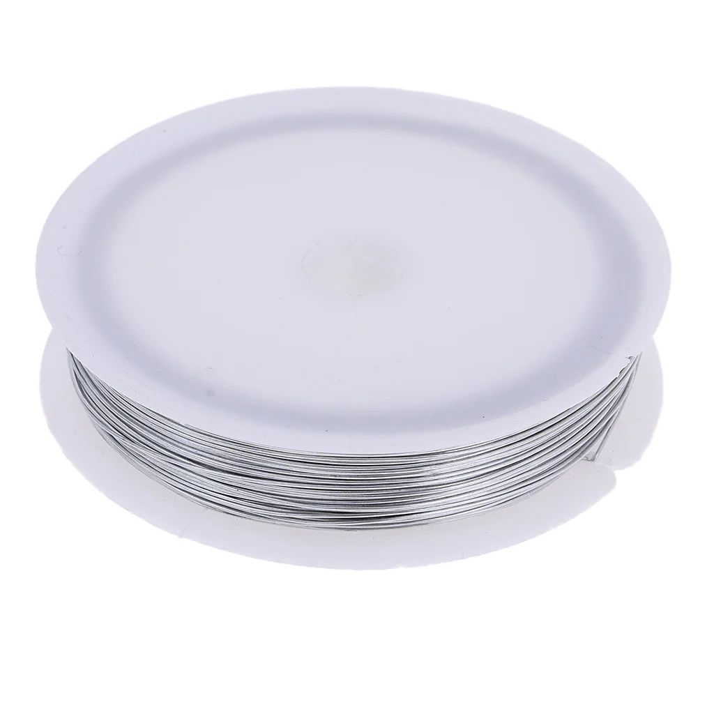40 Meters Model Making Binding Leading Iron Wire 0.5MM Diameter Silver