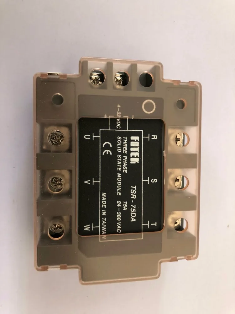 40a, 75a, 100a, trifásico, ssr, entrada 4-32v, carga dc, 24-380v
