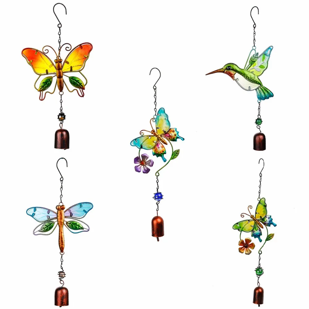 

H&D Amazing Outdoor Ornament Metal Hanging Bell Door Wind chime Yard Garden Decor (5 Styles for Choose) Handmade Craft For Kids