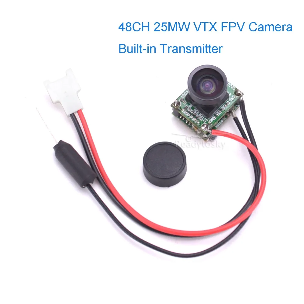

NEW 700TVL 48CH 25MW VTX FPV PAL Camera Built-in Transmitter For FPV RC Mini QX 95 110 80 Q100 Quadcopter Indoor