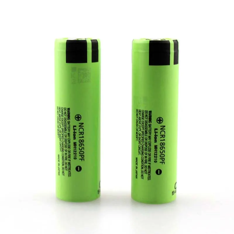 

NCR18650PF 3.7V 18650 2900mAh Li-ion Rechargeable Battery Power Source for LED Flashlight (1 Pair)