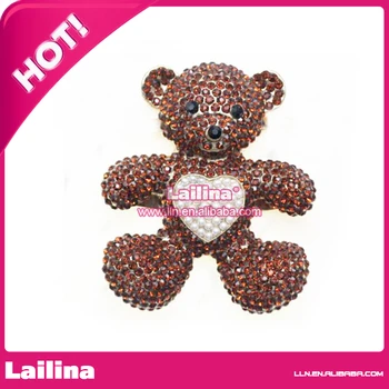 

Cute Chocolate Rhinestone Panda Pendant for Valentine's Day