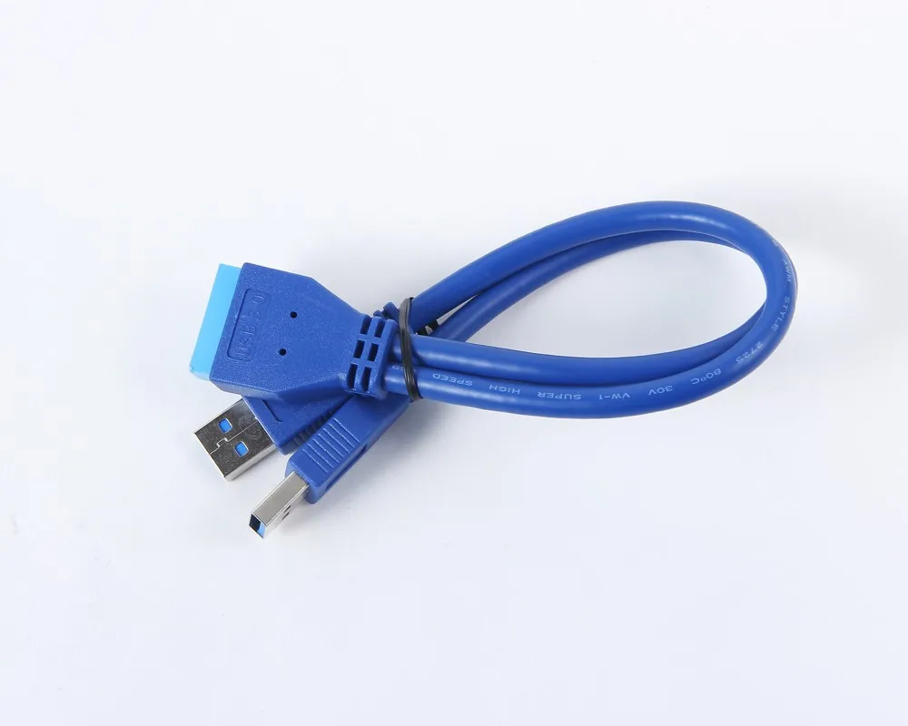 Настольный компьютер usb 3.0 20 pin папа к 2 a адаптер Коннектор для материнской платы
