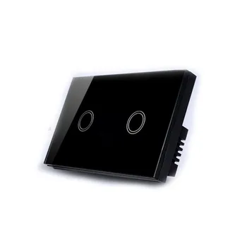 

US Light Touch Switch Panel Wall On/Off Sensor 3 Gang One Way Waterproof Touch Screen Wall Switch Home LED Light Switch Plate