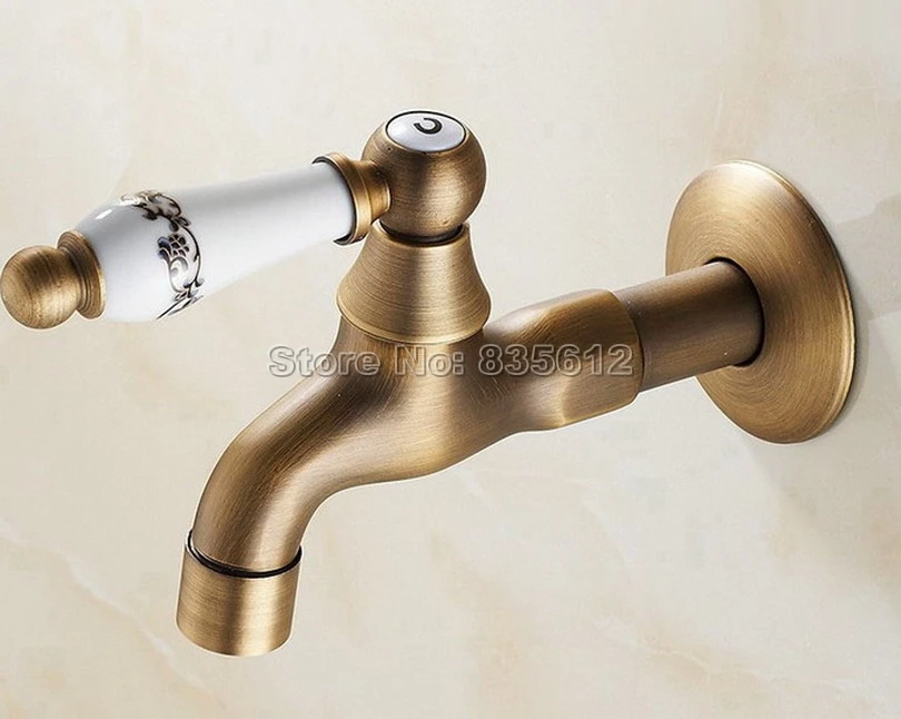 decorativa ao ar antigo bronze bibcock livre torneira 02