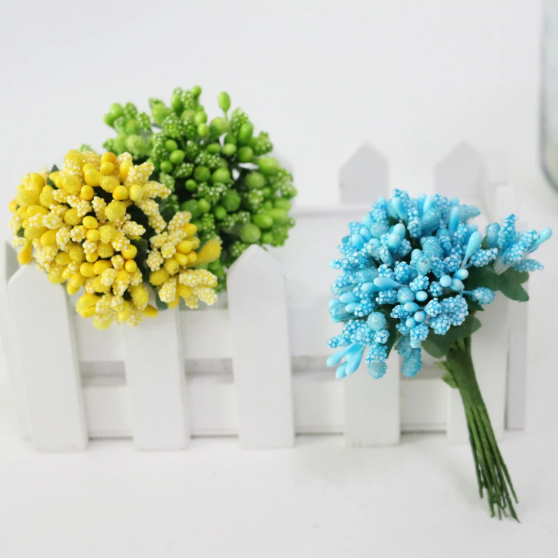 JAROWN Artificial Small Berry Colorful Beads Candy Box Gift Box Accessories DIY Wedding Creative Garland Flores Decor Flower (7)