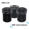 WANLIN 3MP 2.8/3.6/6mm CCTV LENS Security Camera Lens M12 Aperture F1.8, 1/2.7