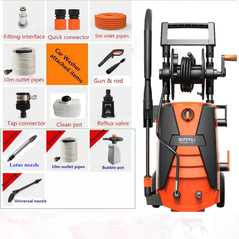 Высококачественная Автомойка 2100 Вт/220 В|portable car wash machine|car machinehigh pressure |