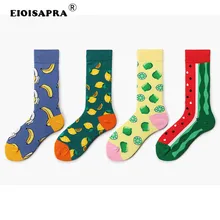Новые летние продукт секса ПА Повседневное фрукты носки женские Харадзюку арбуз лимонный банановый модные смешные носки 85% противоскользящие хлопковые носки