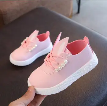 

Spring and Autumn New Korean Girls' Shoes, Children's Pearl Princess Shoes, Casual Beans, Single Shoes