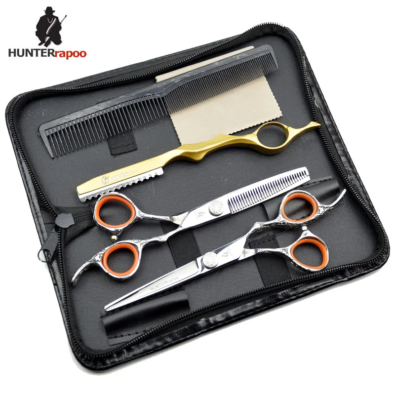 

30% Off 6 inch Professional Barber Scissors Cutting Thinning Shears Hair Scissors Set Stainless Steel 440C Haircut Clipper