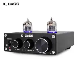 KGUSS T3 мини желчи 6J1 ламповый предусилитель усилитель буфера HIFI аудио предусилитель ВЧ регулировки баса предварительные усилители DC12V