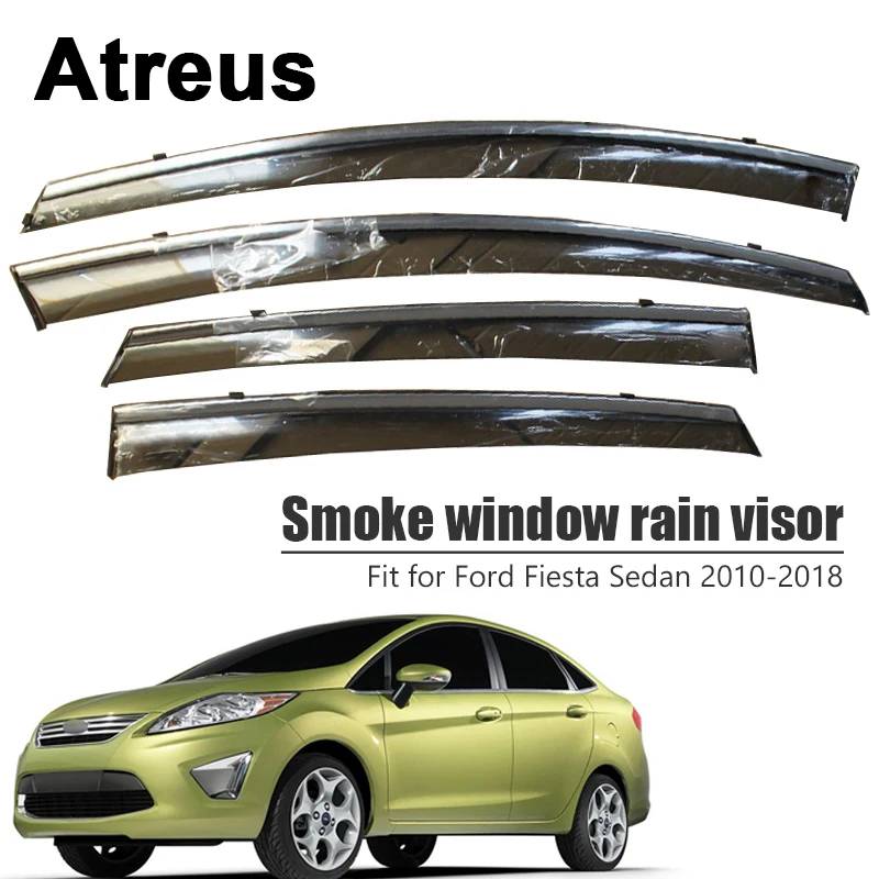 

Atreus For Ford Fiesta Sedan 2010 2011 2012 2013 2014 2015 2016 2017 2018 Car Door Window Sun Visor Wind Deflectors Shield