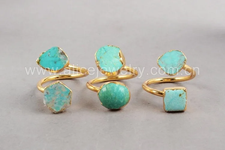 Borosa может пройти ГИС проверьте Винтаж натуральный турецкий камень кольцо золотое кольцо золото Цвет geniue синий камень Кольца для для женщин g0183