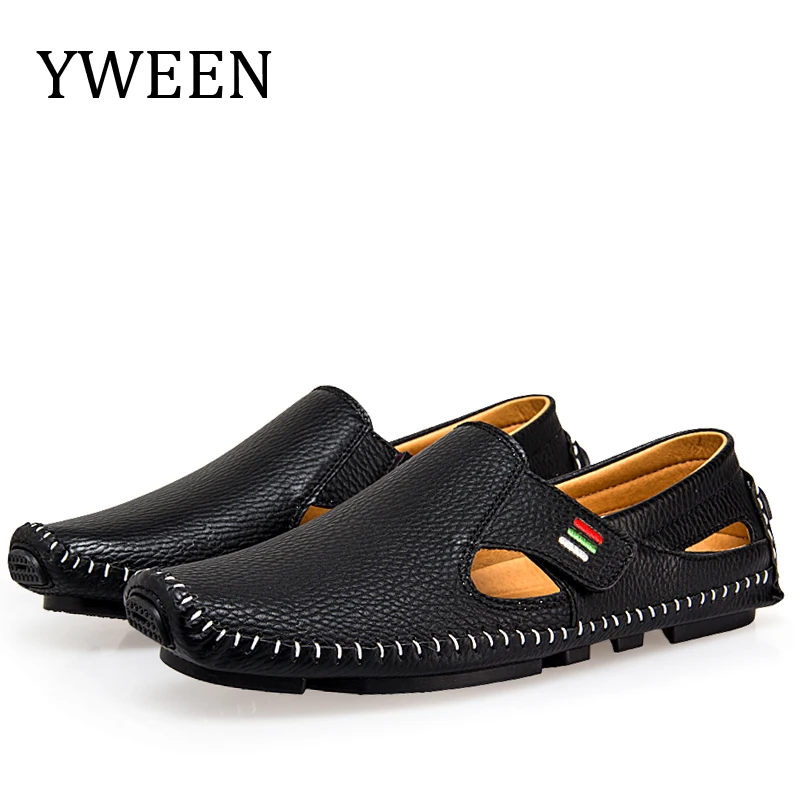 

YWEEN New Leather Mens Shoes Spring Autumn Breath Men Luxury Driving Shoes Slip On Men Loafers Size Eur38-eur46