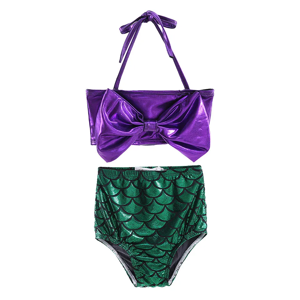 

Pettigirl Girls Swimming Suits Mermaid Sequins Kids Beach Style Swimwear Bikini Bathing Suit Child 2PCS Swimsuit SR80119-503F