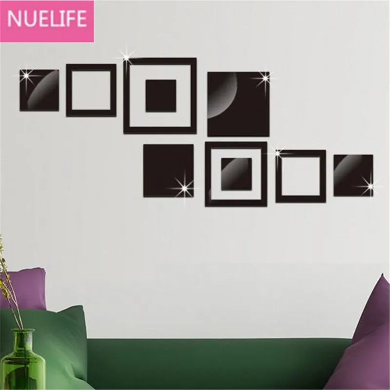 3D غير النظامية متعددة مربع أنماط الاكريليك مرآة ملصقات مكتب غرفة المعيشة التلفزيون أريكة خلفية الجدار الديكور ملصقات N1 3D غير النظامية متعددة مربع أنماط الاكريليك مرآة ملصقات مكتب غرفة المعيشة التلفزيون أريكة خلفية الجدار الديكور ملصقات N1