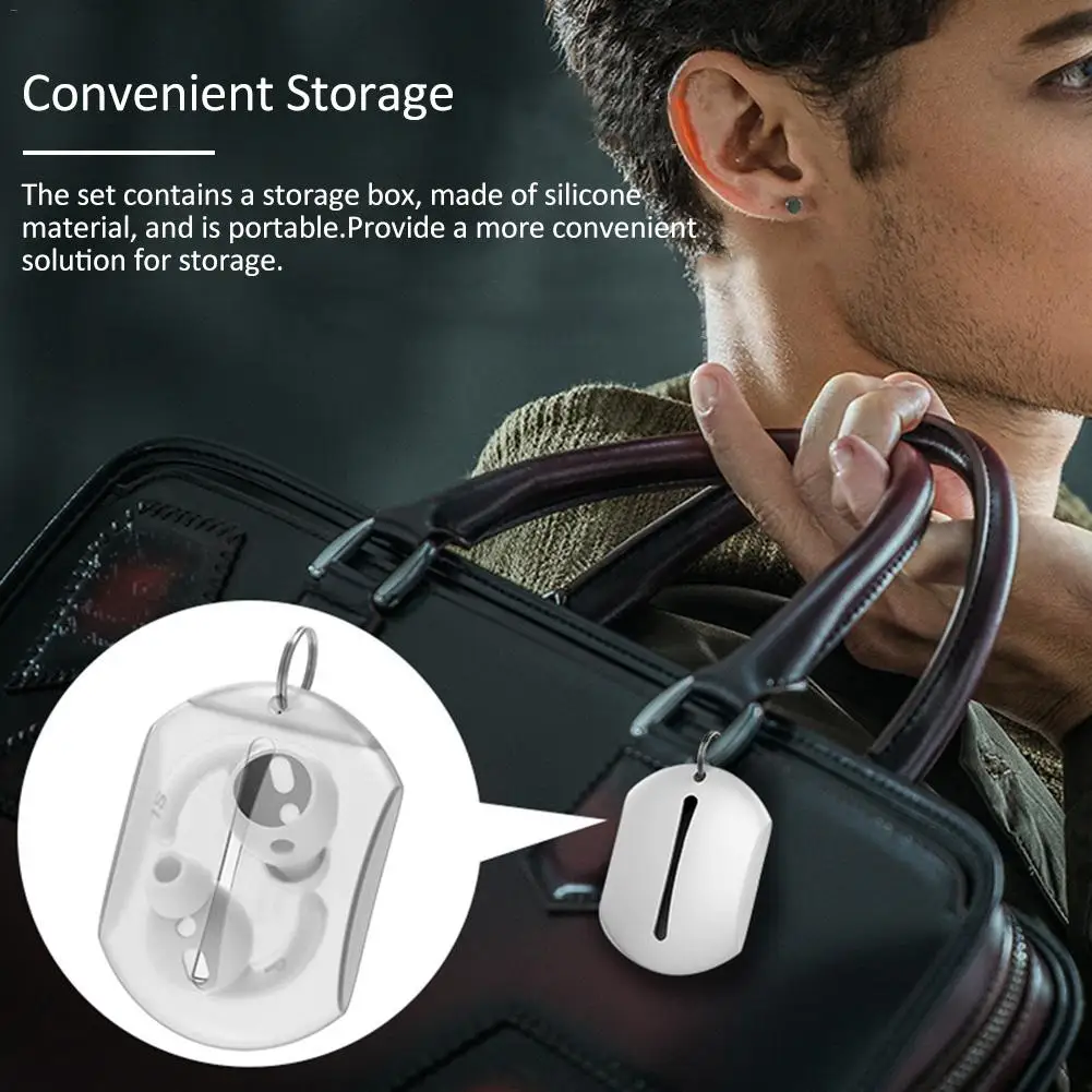 3 Pairs Silicone In-ear Anti-slip Ear Hooks Covers Hook-Shaped Headset Stabilizer 30 Degrees Accessories For AirPods Apple