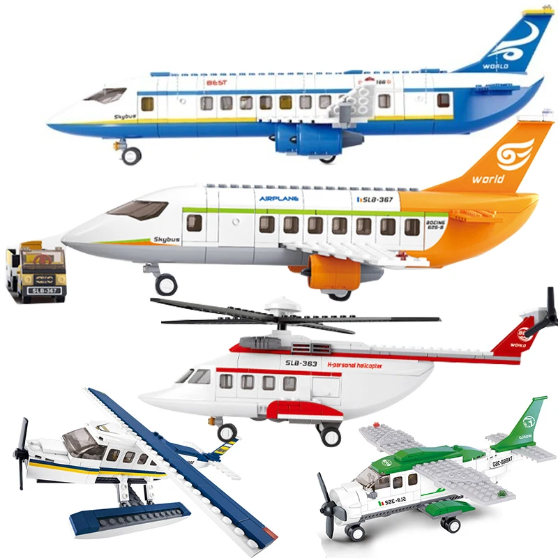 

Compatible Legoing city plane Airplane sets friends terminal Airport station kits helicopter figure building blocks kids toys