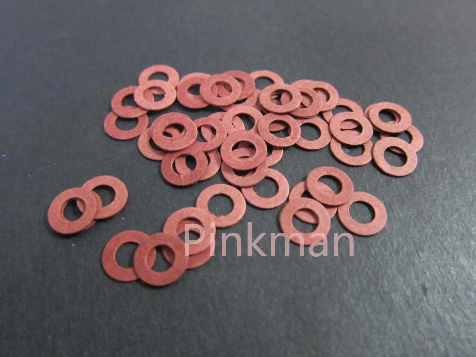 Arruela de Isolamento Vermelha da Fibra de 1000 Peças m8 mm x 16 mm x 1.5 mm