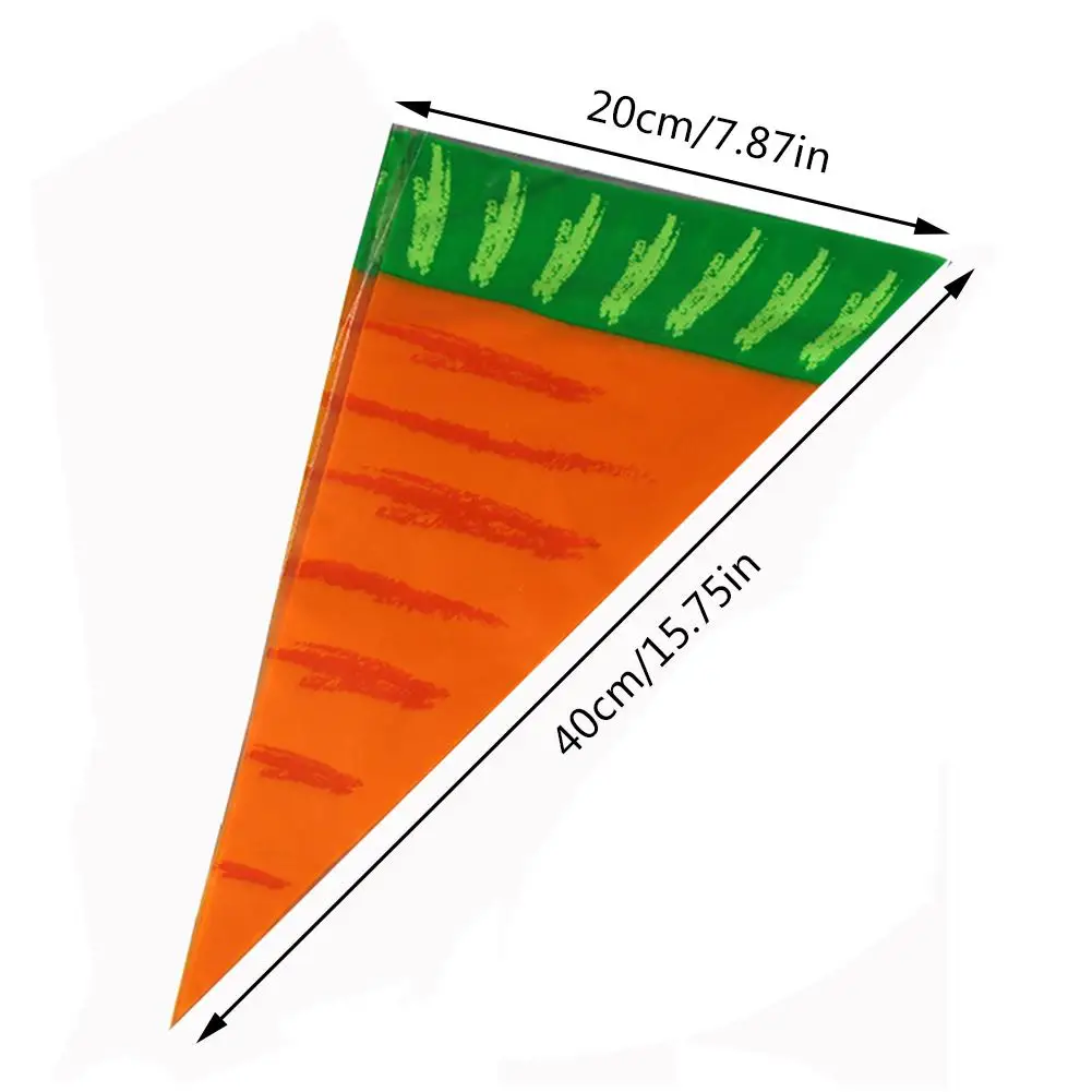 50 шт., сумка для конфет с морковкой, Инновационная личность, полупрозрачные подарочные сумки, треугольник, органайзер для свадебной вечеринки, украшения для стола, орнамент
