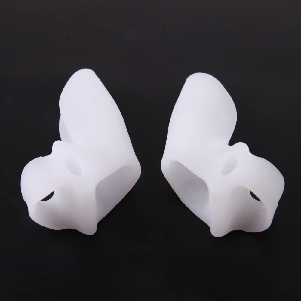 2Pcs Silicone Gel Bunion Splint Big Toe Separator Overlapping Spreader Protection Corrector Hallux Valgus Orthopedic Supplies
