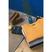 Simwood 2020 verão nova camisa masculina 100% algodão cor sólida casual t camisa básico o pescoço de alta qualidade mais tamanho masculino t 190004(China)