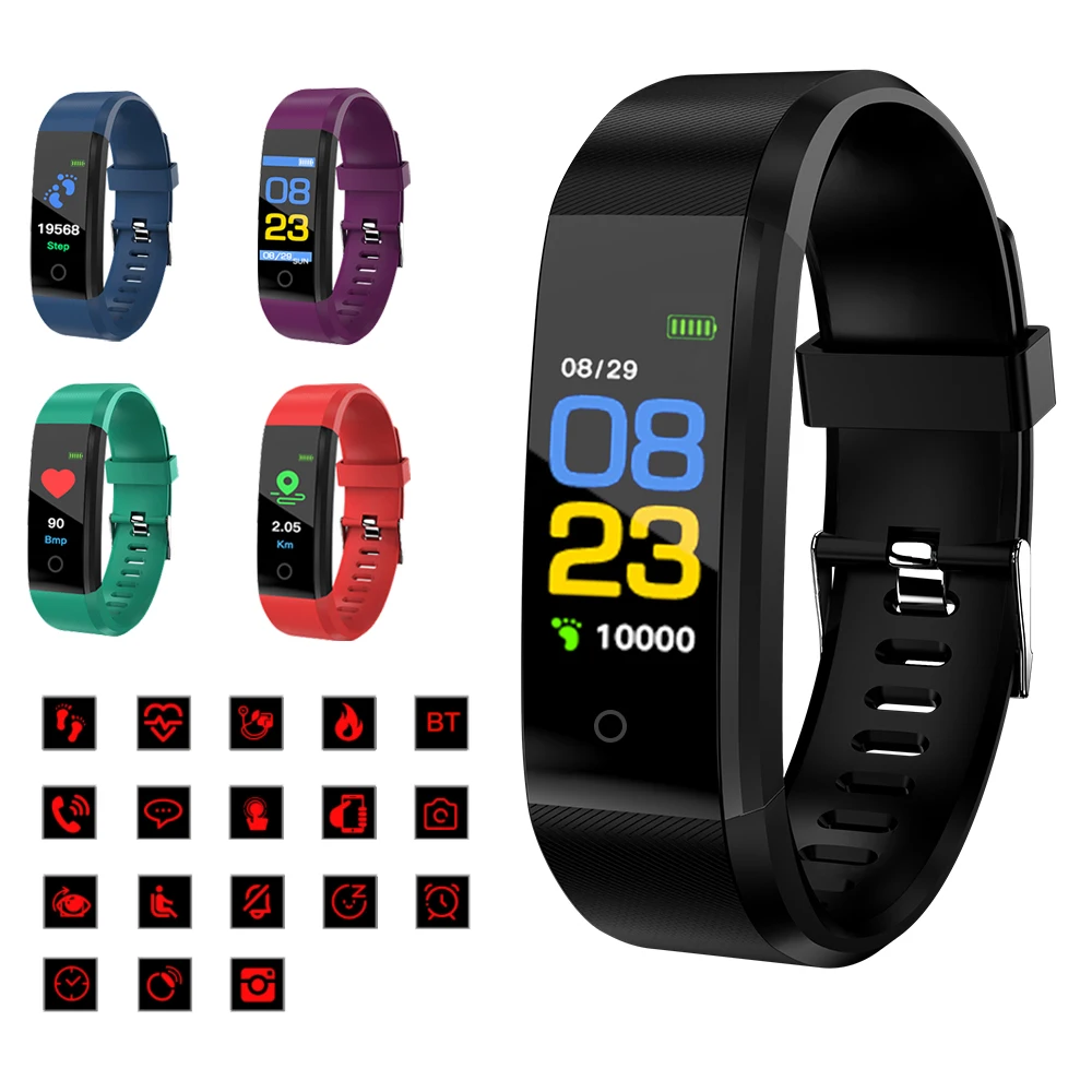 2019 New Smart Bracelet Heart Rate Monitor Blood Pressure